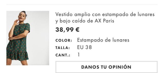 Vestido verano mini AX Paris