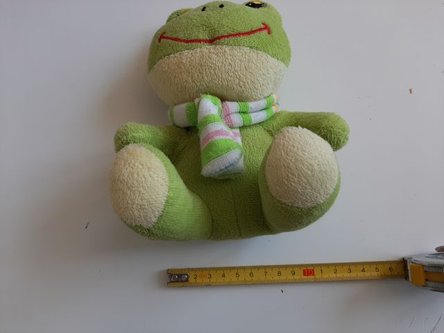 Peluche rana verde
