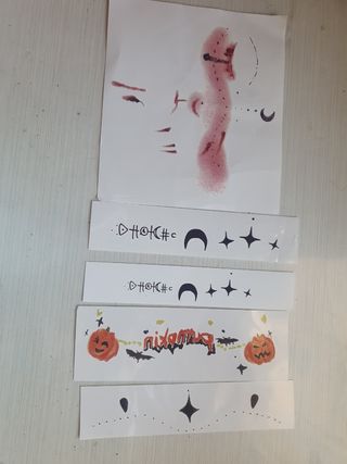 Tatuajes temporales halloween
