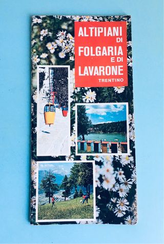 antica brochure vintage montagna