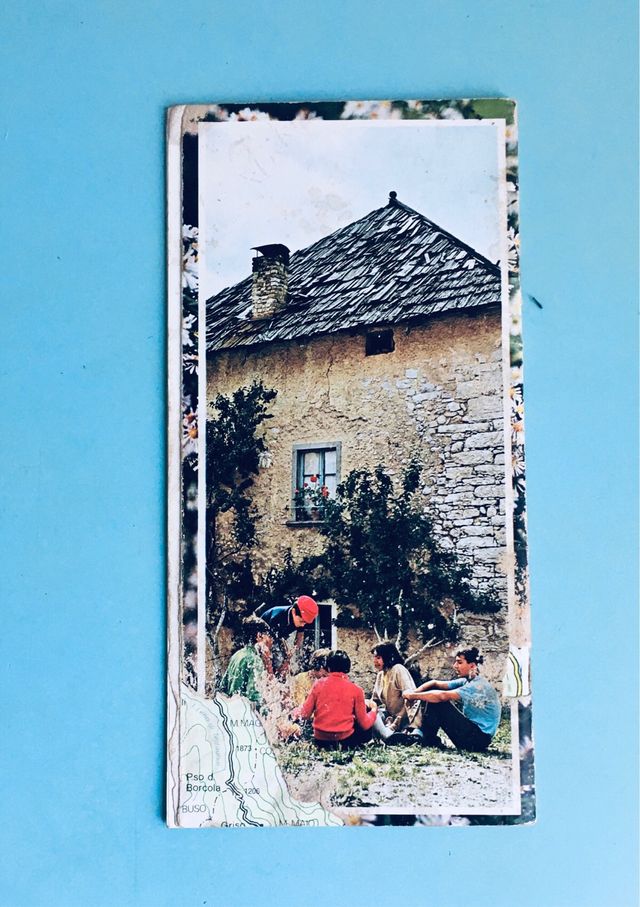antica brochure vintage montagna