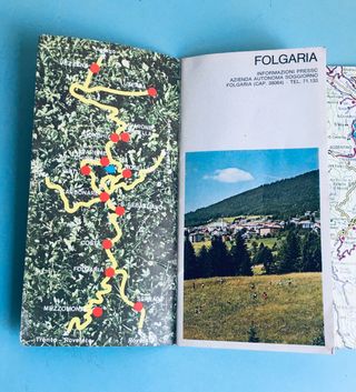 antica brochure vintage montagna