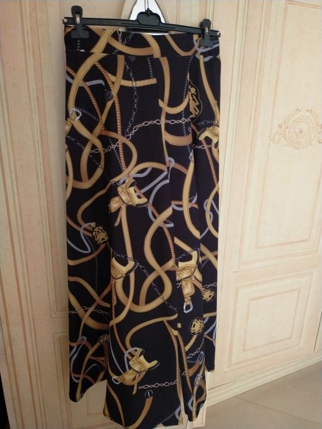 Gonna pantalone stampata