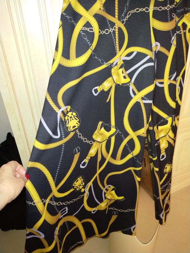 Gonna pantalone stampata