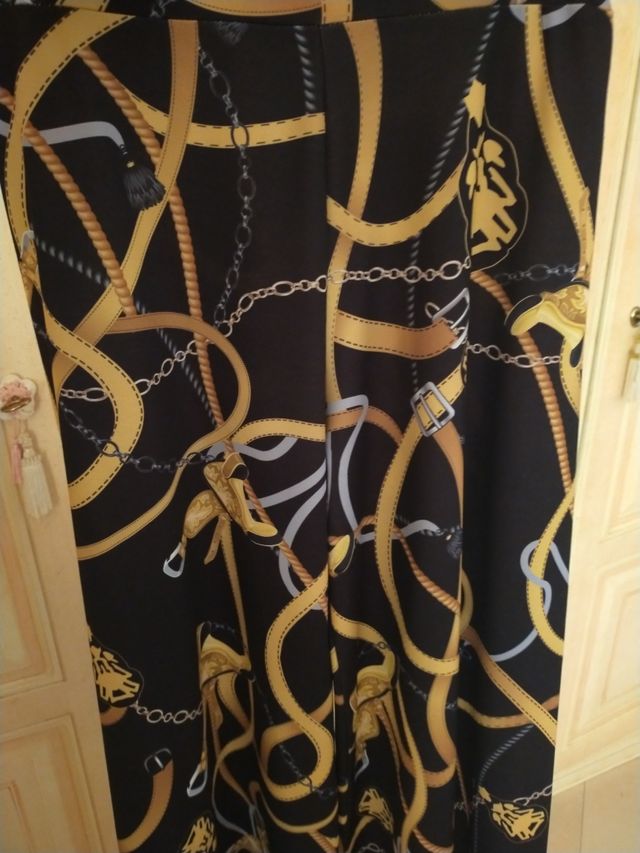 Gonna pantalone stampata