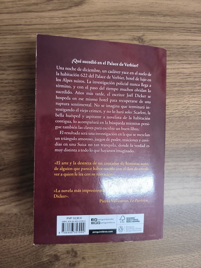 Joel Dicker enigma de la habitación 622