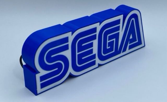 Cartaz luminoso da Sega