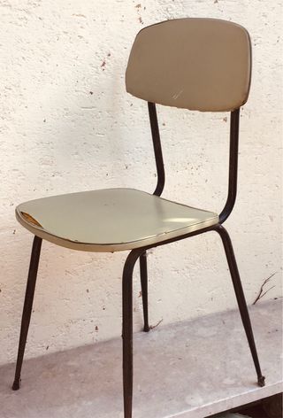 Sedia 1970 verde pisello