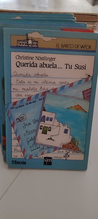 Libros, lote barco de vapor