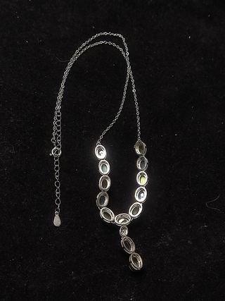 collar de plata labradorita