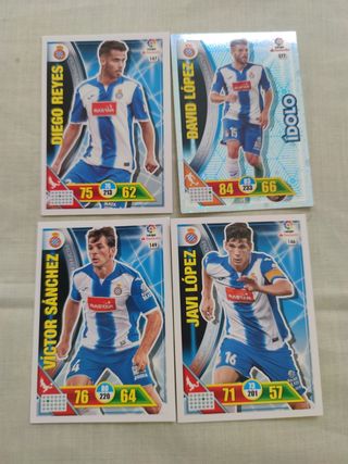Cromos Adrenalyn Español varios años. 