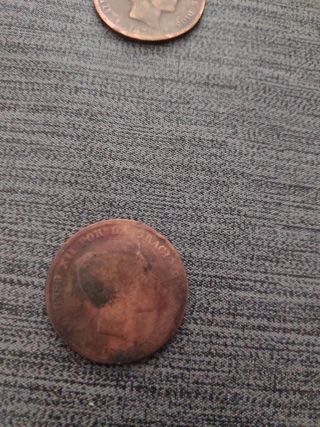 Cinco monedas de Alfonso XII