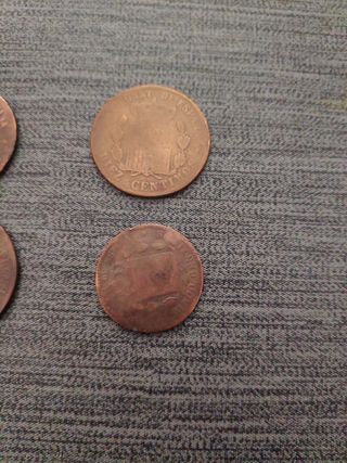 Cinco monedas de Alfonso XII