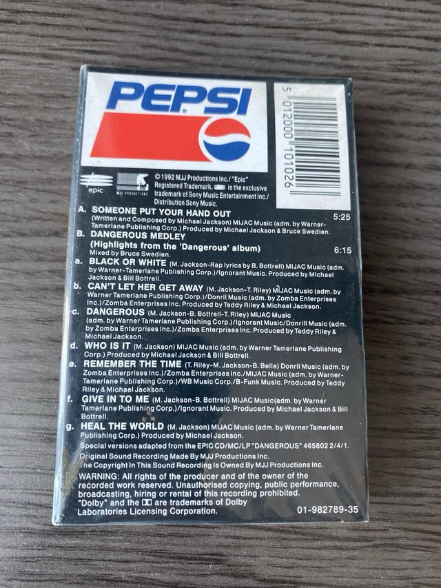 Casete Michael Jackson - PRECINTADO-