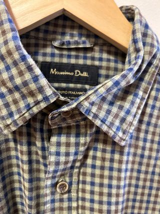 Camisa cuadros M Massimo Dutti
