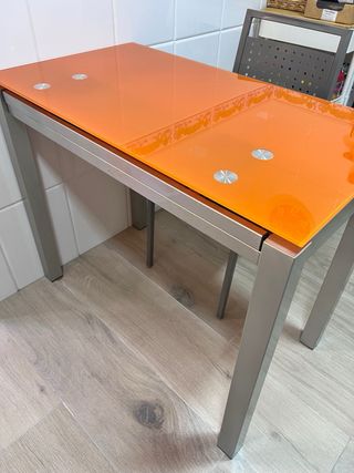 Mesa cristal cocina