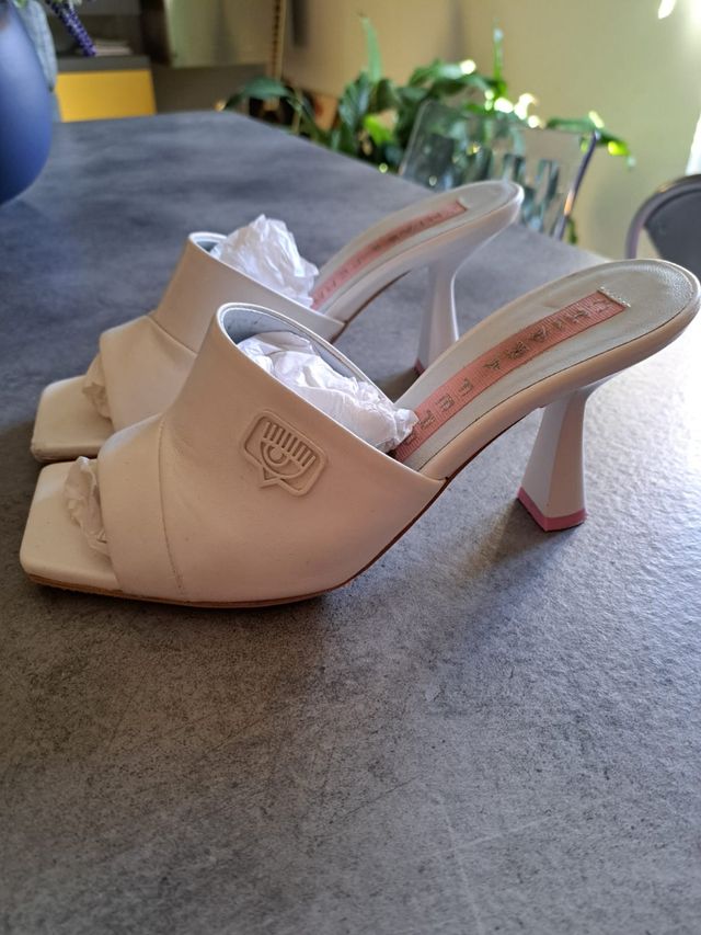 Sandalo bianco Chiara Ferragni