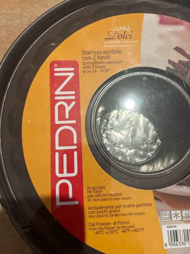 Stampo apribile con due fondi Pedrini 26 cm