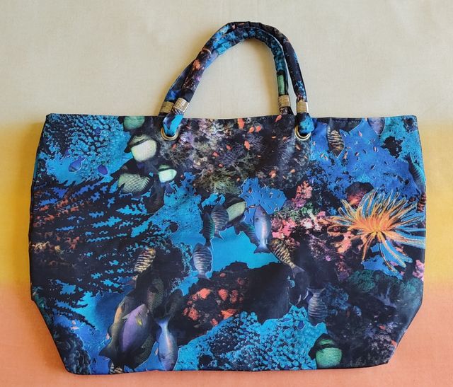 Borsa da spiaggia blu