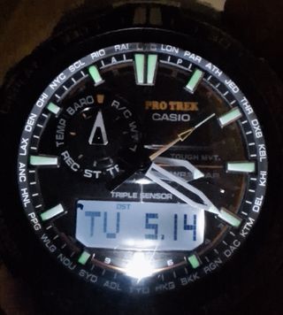 Casio Protrek prw6000Y + correa naranja nueva