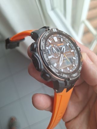 Casio Protrek prw6000Y + correa naranja nueva