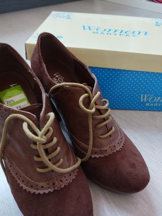 Zapatos con cordones mujer 36