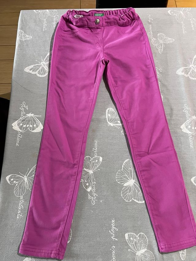 pantaloni Benetton in cotone bambina (8-9 anni)