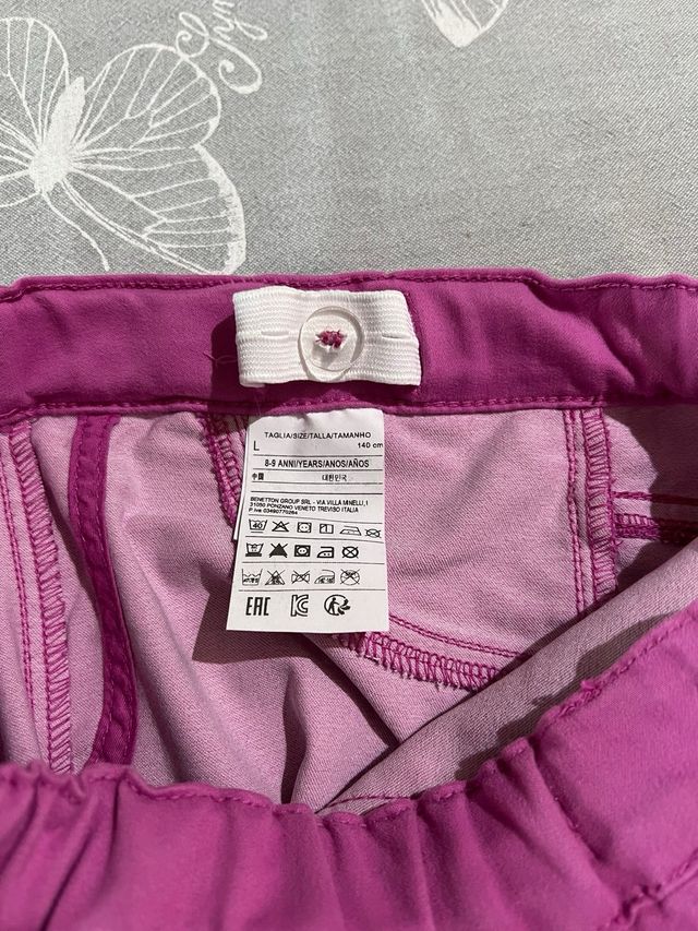 pantaloni Benetton in cotone bambina (8-9 anni)