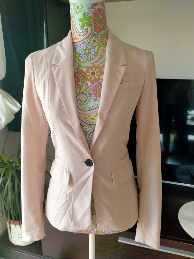Blazer rosa pallido