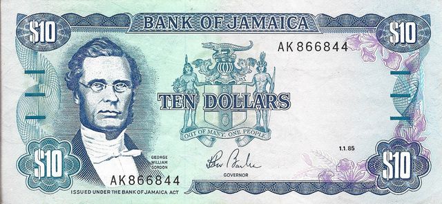 BILLETE JAMAICA 1985. 100 Dollars. P71a. 