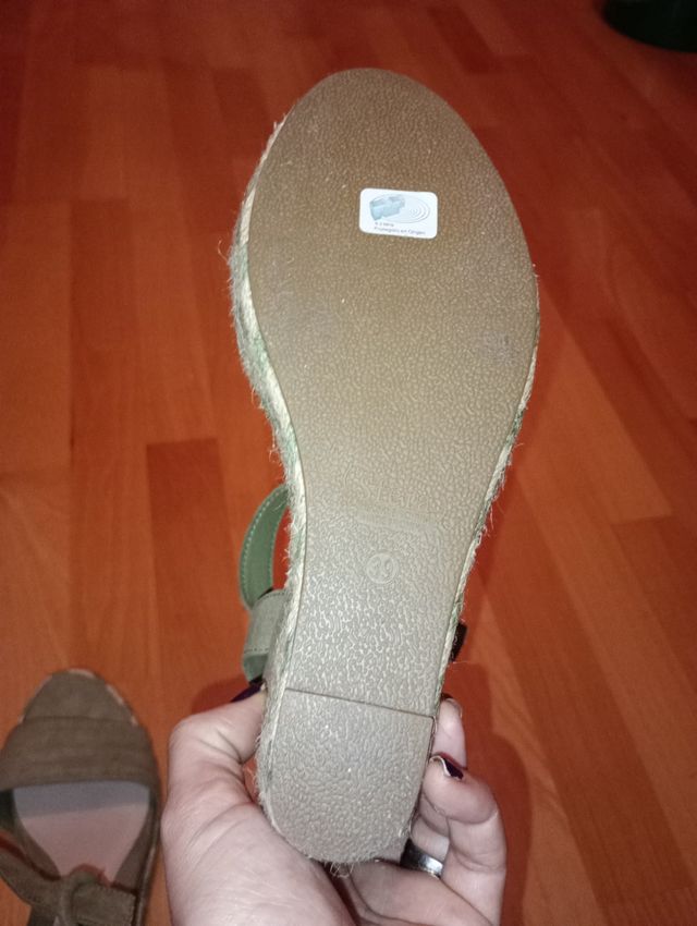 sandalias de cuña de esfera,sin estrenar,talla 39