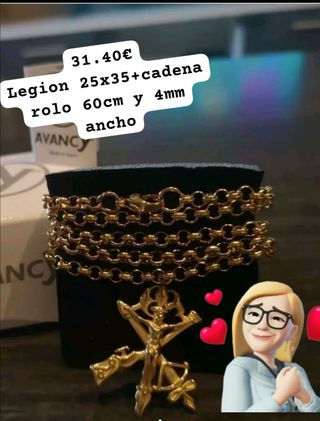 Colgante Legion +cadena 60cm o 70cm