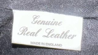 Cazadora cuero negro y marron