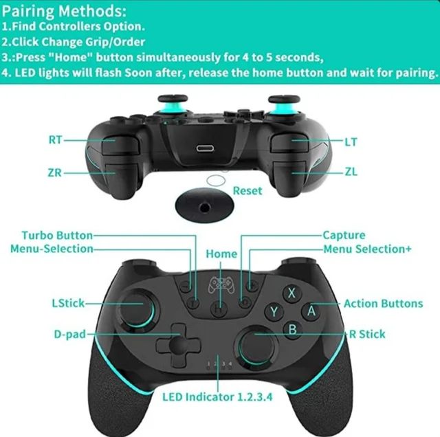 Controlador Nintendo switch compatible