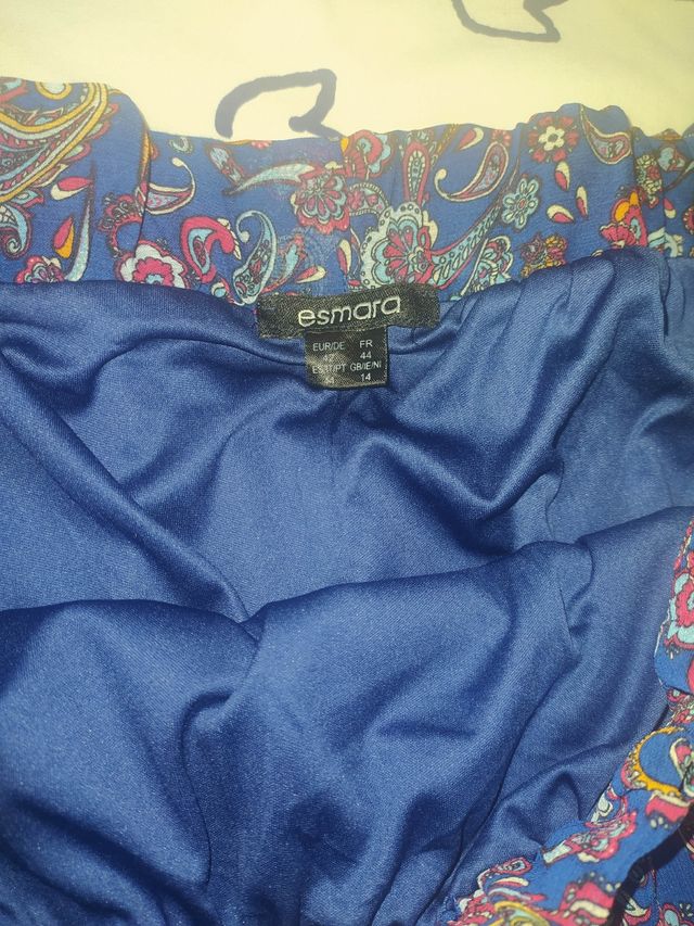 Falda larga estampado paisley (amebas)