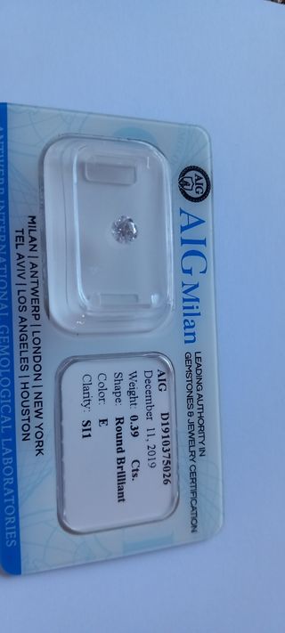 DIAMANTE NATURAL 0,39 Q E SI 1 EX