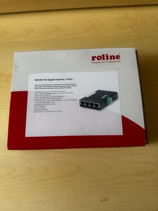 ROLINE Gigabit Ethernet PoE Injector, 4 porte