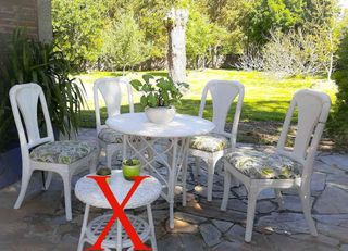 Conjunto muebles jardín