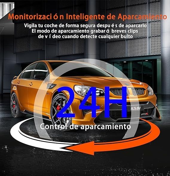 Dash CAM Coche 3 Canales Dashcam 1080P Cámara de C