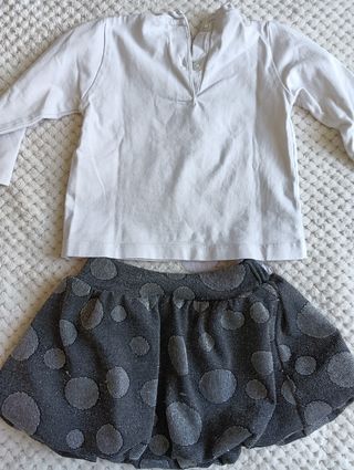 Gonna e maglietta bimba 12 mesi