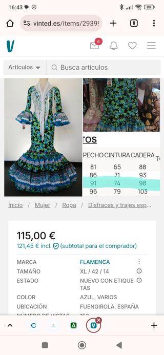 Traje de flamenca a estrenar