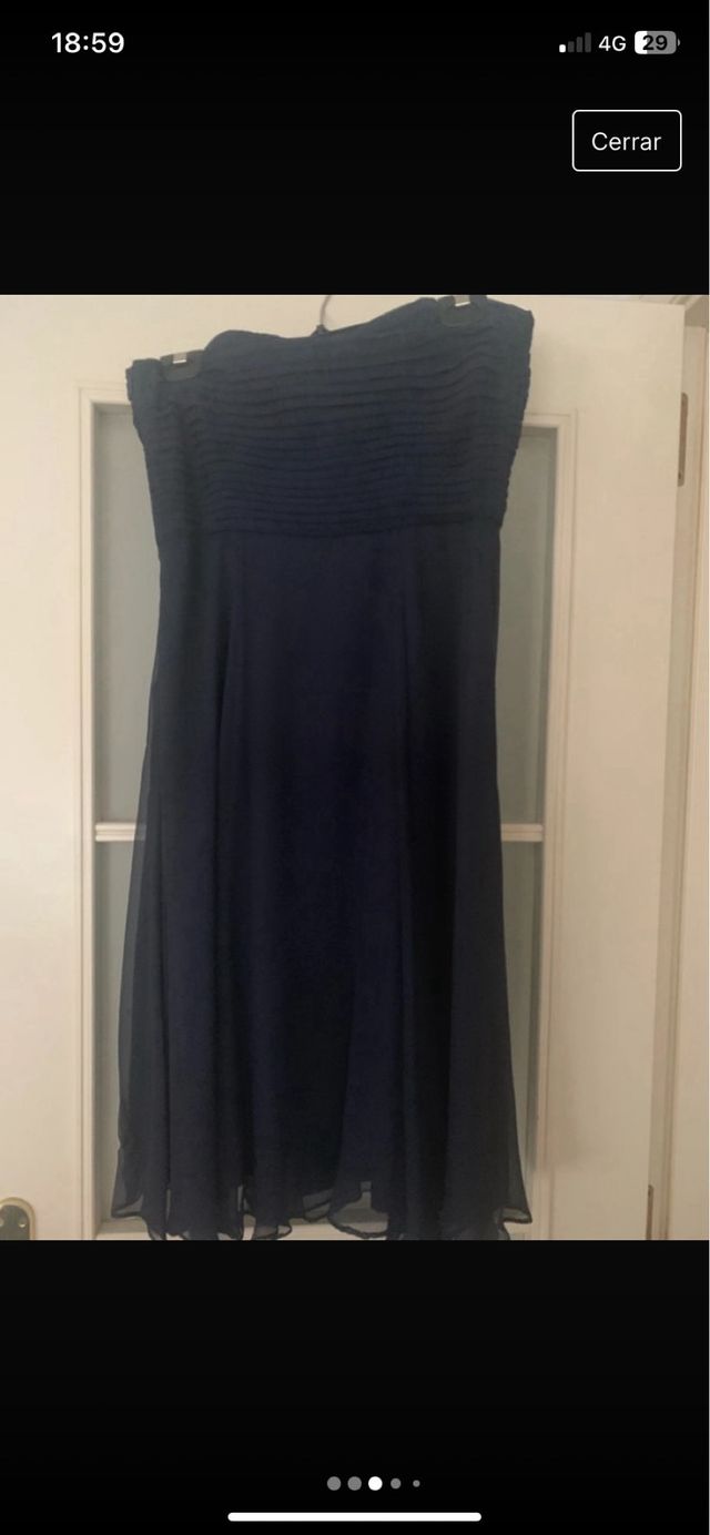 vestido palabra de honor