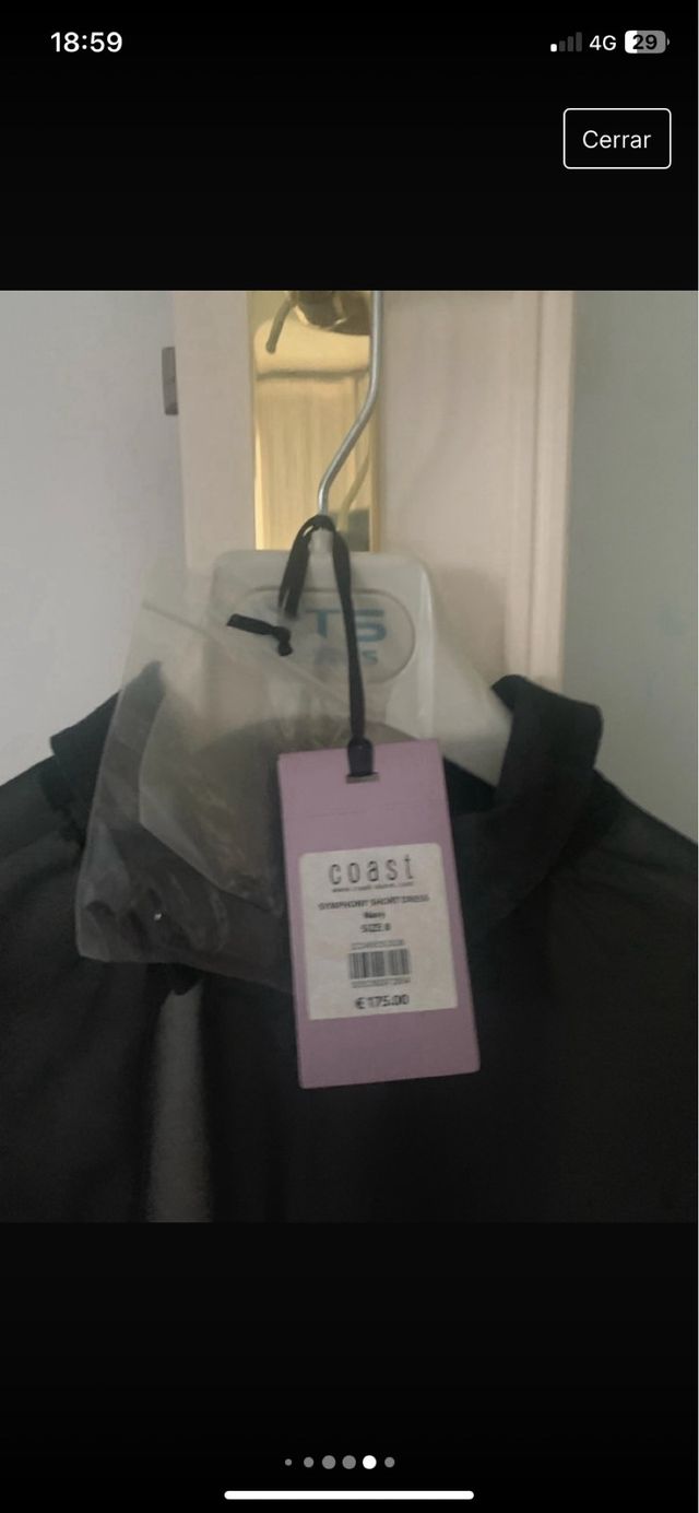 vestido palabra de honor