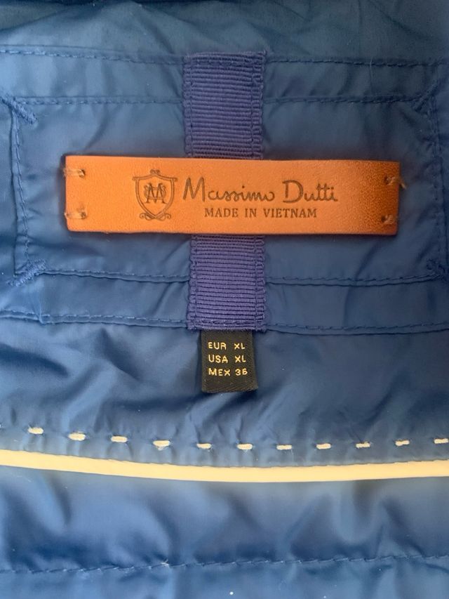 Cazadora  azul Massimo Dutti de mujer