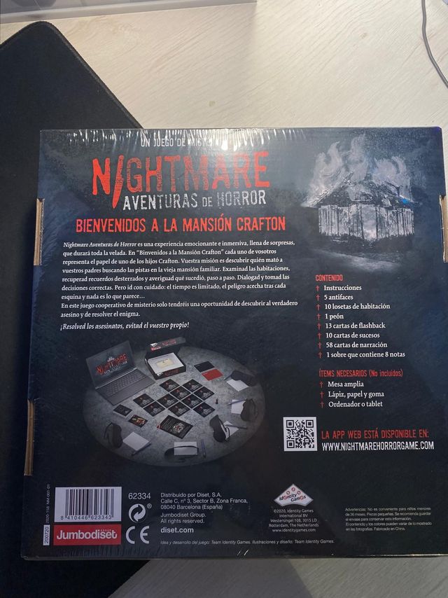 Juego de mesa Nightmare nuevo