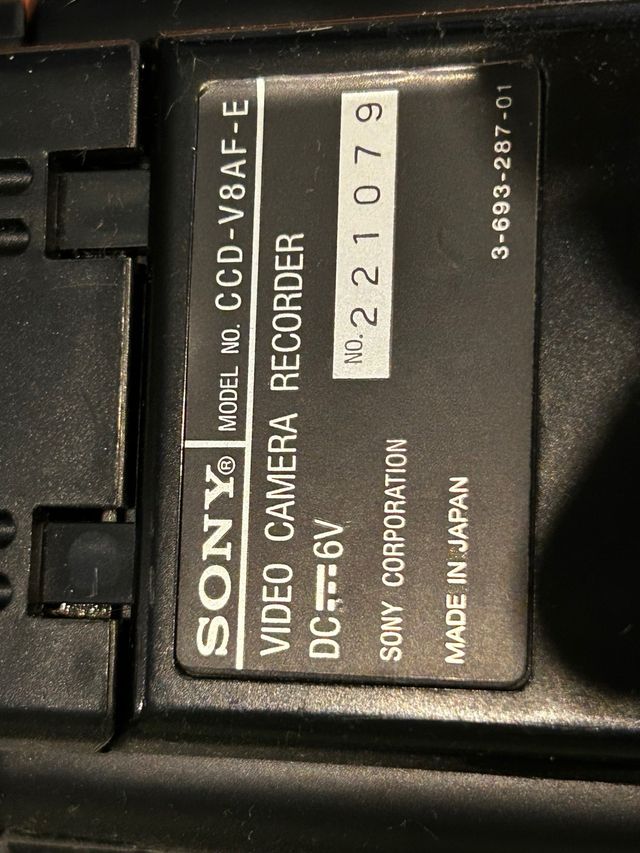 Camara sony v8 y minolta 8mm