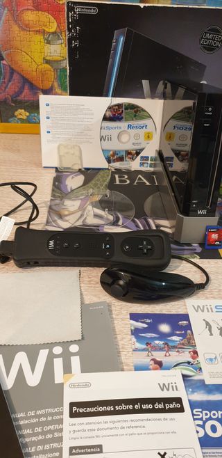 Nintendo Wii Sports Resort negra Edición Limitada 