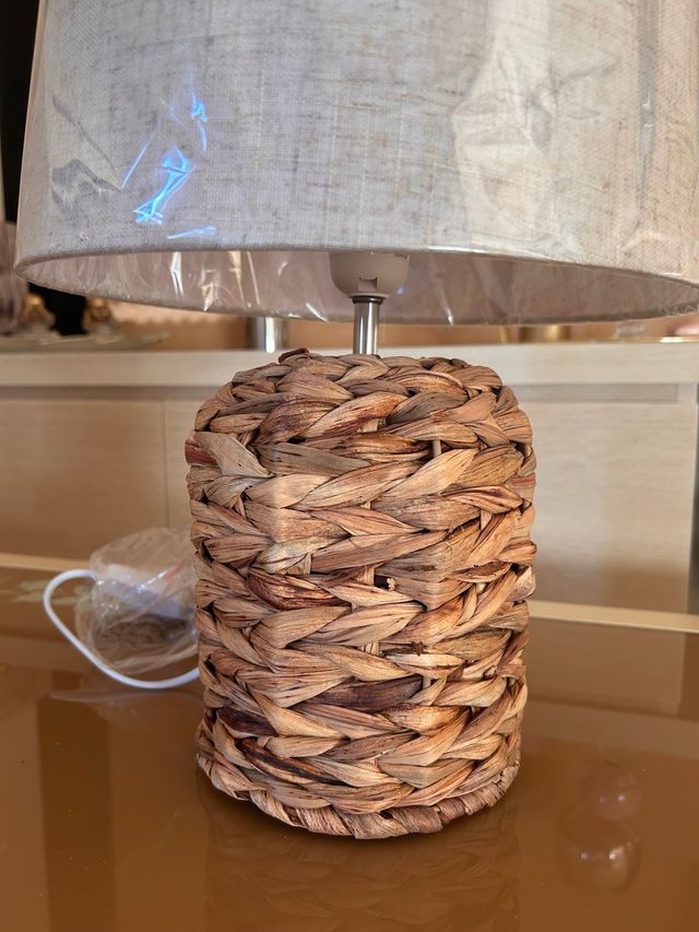 Lampara de enéa rustica