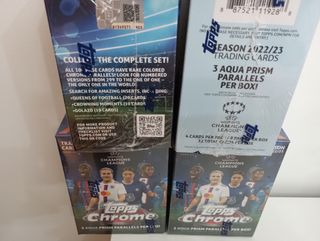 Lote de 4 Cajas Fútbol Femenino Topps Chrome 22-23