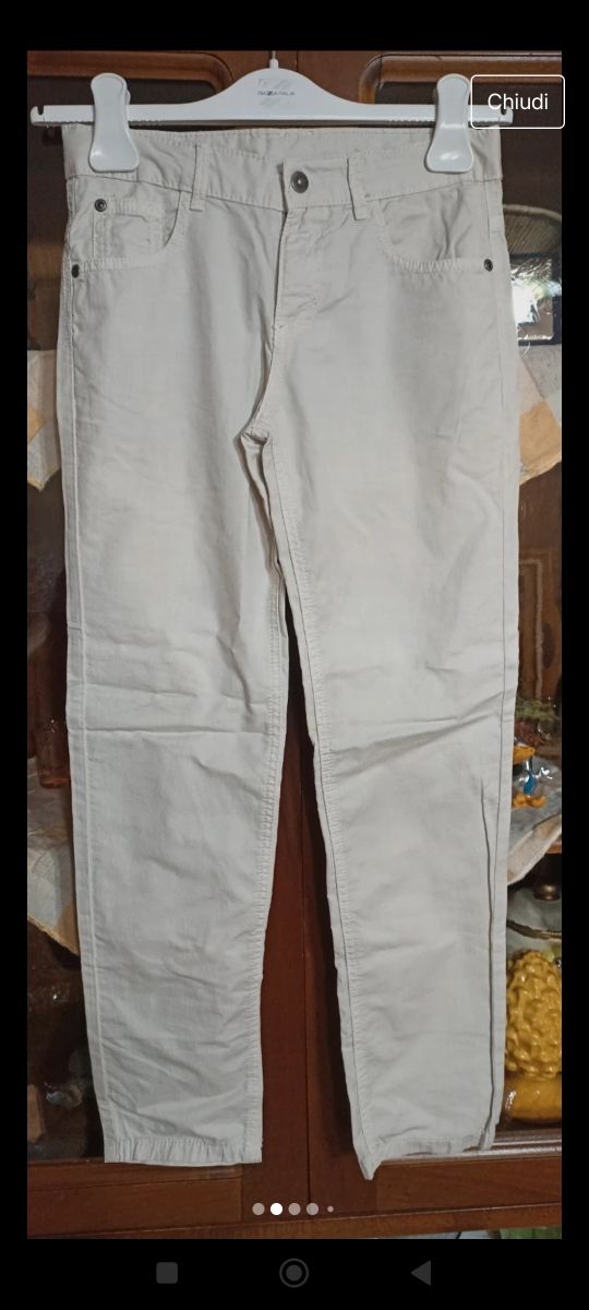 Pantalone Bimbus bimbo panna